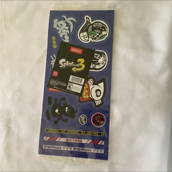 2 Packagesof Nintendo Splatoon 3 Graffiti Stickers Count 3 Sheets Set - Picture 9 of 13